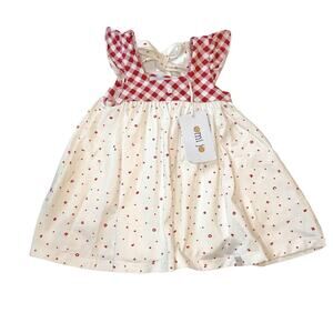 New! Omi Jo WDW Aunt Heart Tunic Dress Red Gingham 18M